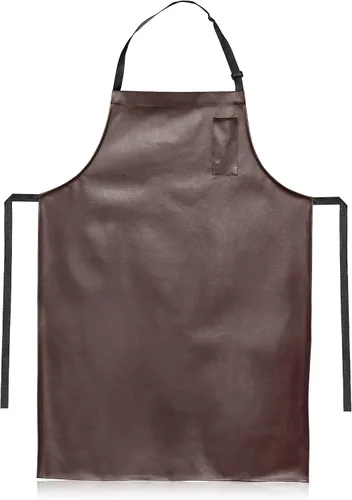 Vista 10 de New Star Foodservice Delantal de vinilo con acabado de piel sintética, juego de 2