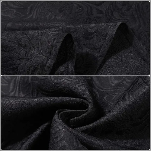Vista 5 de MIAOCOS Yennefer Disfraz de mujer negro vestido de madre reina Cosplay fiesta adulto sirena falda gótica vintage medieval traje