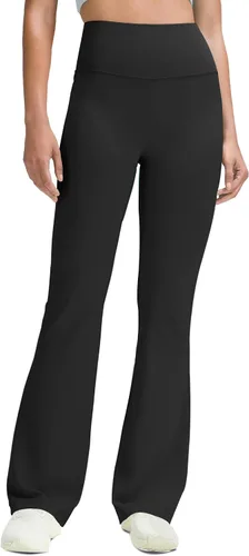 Vista 4 de Unthewe Leggings acampanados de cintura alta para mujer, control de abdomen, pantalones casuales para yoga, entrenamiento, gimnasio