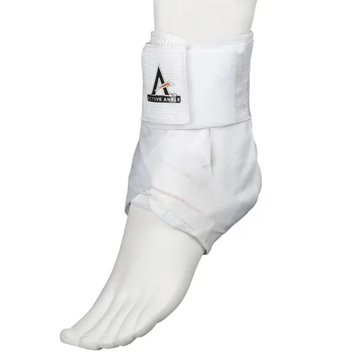 Vista 10 de Tobillera AS1 Pro con cordones, estabiliza el tobillo y brinda protección y soporte de esguinces. Ideal para usar en volleyball, rugby y basketball.