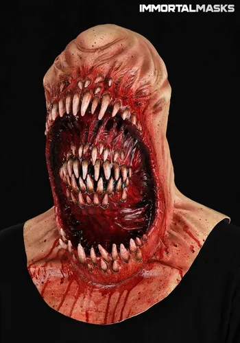 Vista 2 de Máscaras inmortales realistas de látex de terror de Halloween para adultos Máscaras de zombis, monstruos, esqueleto y payaso asesino