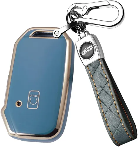 Vista 12 de ontto Llavero de 5 botones para llavero Kia Smart Remote con llavero para Sportage Stinger Cerato Ceed Forte TPU Key Bag Beige