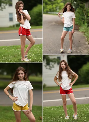 Vista 42 de Rolanko Pantalones cortos activos de delfín para niñas, paquete de 3 unidades, ciclismo, correr, verano, playa, atletismo, deportes, 4-14 años