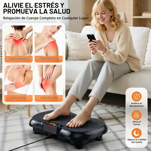 Vista 6 de PBYRD Vibration Plate Exercise Machine for Lymphatic Drainage Weight Loss