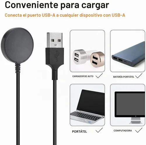 Vista 6 de Cargador Sankel compatible con Samsung Galaxy Watch 9/Ultra 2