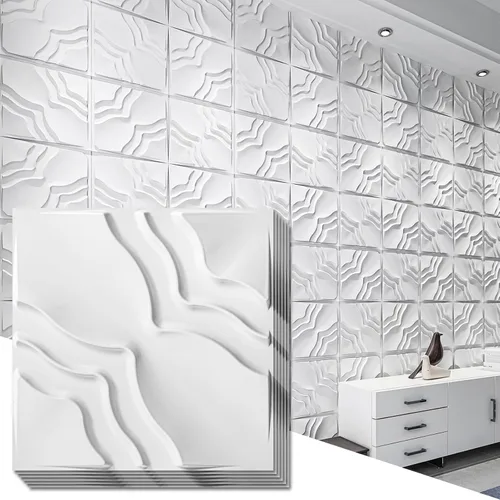 Vista 13 de Art3dwallpanels - Juego de 33 paneles de pared 3D para decoración de pared interior, paneles de pared texturizados de PVC, paneles de pared modernos