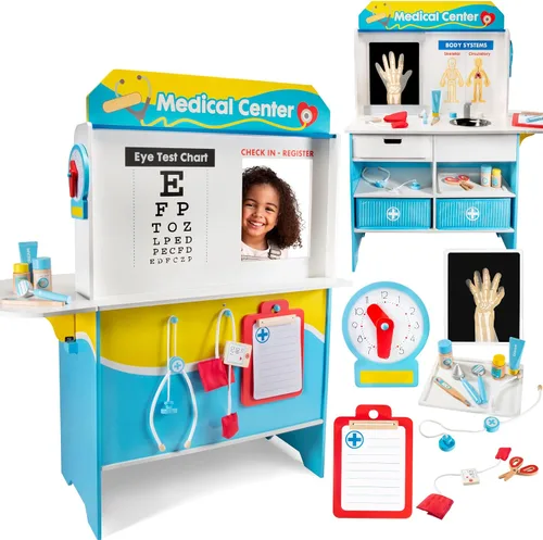 Vista 9 de Get Well Doctor - Centro de actividades de madera para niños, juego médico