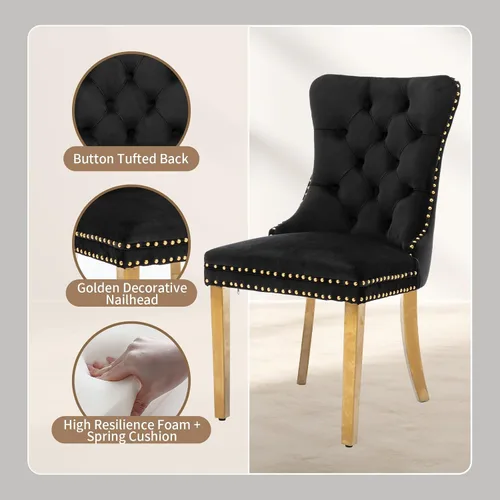 Vista 5 de Shenyon Moderno juego de mesa de comedor de 7 piezas con 6 sillas, juego de mesa de comedor de mármol blanco de 63 pulgadas para 6, mesa de cocina