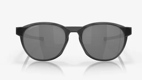 Vista 3 de Gafas de sol Oakley con borde plateado, tinta negra mate con lente de rubí Prizm + adhesivo