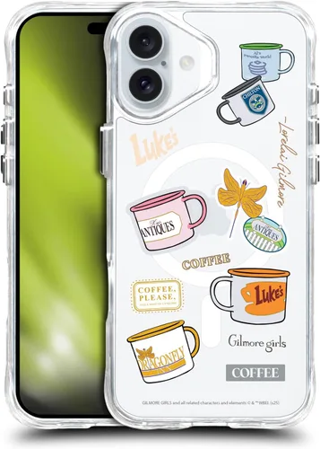Vista 181 de Head Case Designs Gilmore - Funda negra a prueba de golpes con diseño de dibujos animados para niñas con licencia