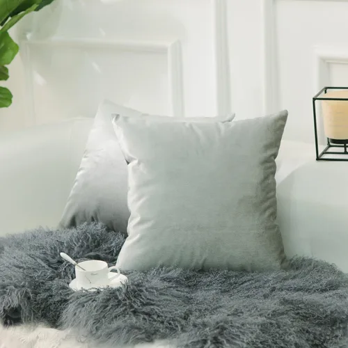 Vista 31 de Home Brilliant Funda de cojín decorativa para el hogar, en terciopelo, para sofá, silla, cama.