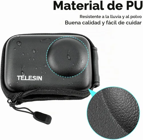 Vista 7 de TELESIN Mini estuche protector de lente para DJI Action 5 Pro Action 4 Action 3 Insta 360 Ace Insta360 Ace Ace Pro Accesorios, Mini bolsa protectora