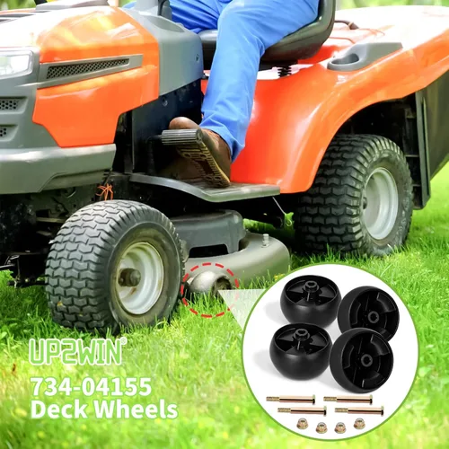Vista 4 de UP2WIN - Ruedas de repuesto 734-04155, ruedas de calibre de cubierta compatibles con Cad Mower LTX1050 LTX1040 XT1 Enduro Riding, Craftsman LT2000