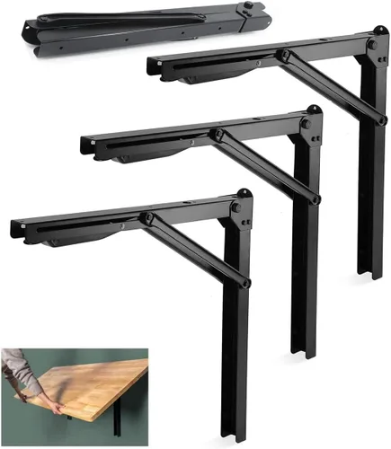 Vista 7 de Wallmaster Soportes de estante plegables de 24" para montaje en pared