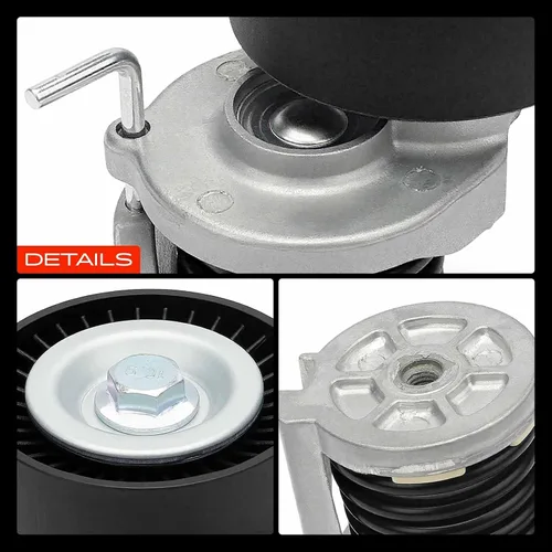Vista 9 de A-Premium Conjunto de tensor de correa con polea compatible con Audi