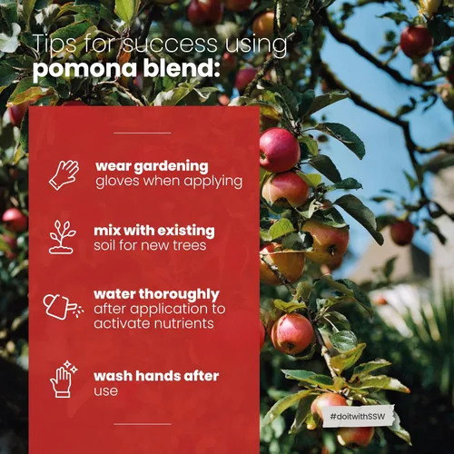 Vista 5 de Soil Seed & Water Fertilizante orgánico Pomona Blend - Enmienda del suelo para árboles frutales de pepita y hueso
