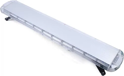 Vista 10 de Luz Estroboscópica de Emergencia de 51" con 96 LED Barra Asesor de Tráfico Respuesta Ámbar-Blanco 12V (Estilo 1)