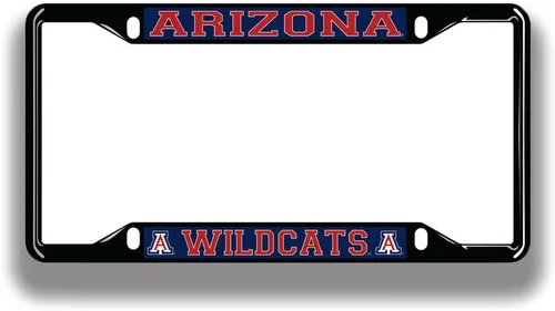 Vista 10 de Elite Fan Shop Marco de Matrícula con Licencia NCAA Negro