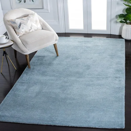 Vista 18 de SAFAVIEH Himalaya Collection - Alfombra de pasillo, 2 pies 3 pulgadas x 6 pies, beige, hecha a mano de lana y viscosa, ideal para zonas de alto