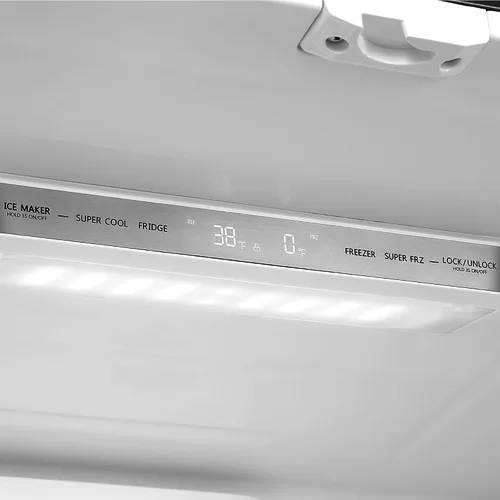Vista 10 de 36 in. Lumin Coll 22.5 cu. ft. Refrigerador de puerta francesa, acero