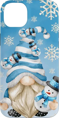 Vista 15 de Cute Winter Gnome Dad with Snowflake Decor and Snowman Case for iPhone 17