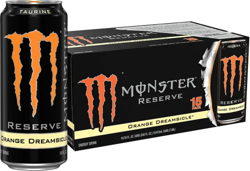 Vista 6 de Monster Energy Rehab Té Verde + Energía, Té Helado Energético, Bebida Energética 15.5 onzas (Paquete de 15) Té helado energético, paquete de 15