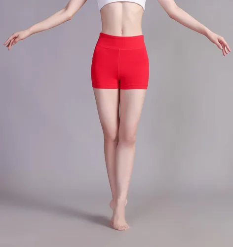 Vista 2 de Swdarz Pantalones cortos de gimnasia para niñas, para voleibol, animación, ballet, elastano