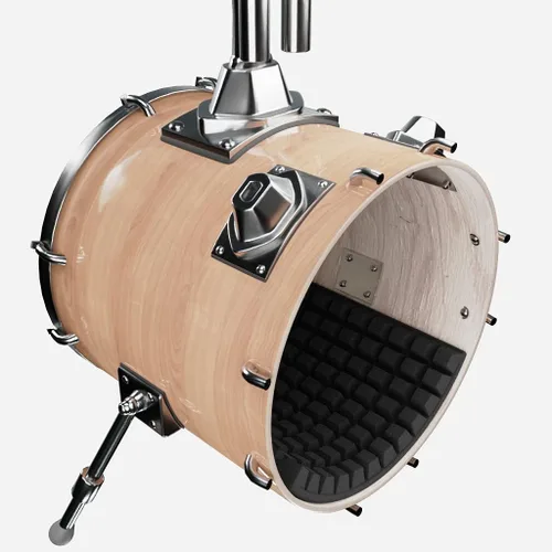 Vista 2 de Almohadilla amortiguadora para control de sonido de bombo Amortiguador de patadas 20 x 24 x 2.1 pulgadas Espuma acústica