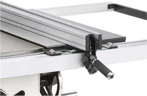 Vista 9 de Shop Fox W1837 Sierra de mesa híbrida con soporte abierto, 10", 2 hp