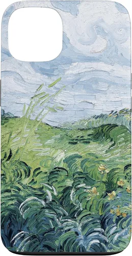 Vista 7 de Van Gogh - Carcasa para iPhone 17, diseño de campos de trigo verde