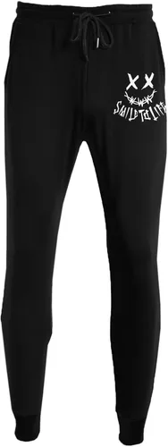 Vista 6 de JMIERR Pantalones deportivos cónicos para hombre, para gimnasio, correr, entrenamiento, atléticos, con cordón y bolsillos