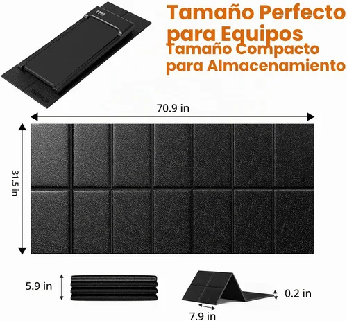 Vista 2 de Alfombrilla para caminadora para suelos de alfombra 71x32