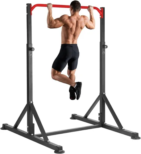 Vista 9 de Pull Up Station, Power Tower Adjustable Pullup Bar Free Standing, Heavy Duty Multifunction Strength Training Pull Up Bar, Gym Workout Fitness