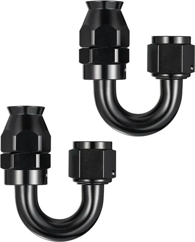 Vista 17 de EVIL ENERGY 3AN PTFE manguera extremo montaje 90 grados negro para manguera de PTFE solamente 2PCS