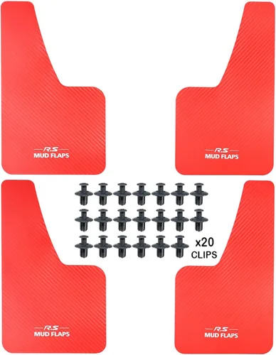 Vista 13 de XUKEY 2 piezas de protectores de salpicaduras universales negros para coche, SUV, furgoneta, hatchback, UTV, ATV, delanteros y traseros, con 2