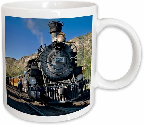 Vista 8 de 3dRose 88941_4 - Taza de cerámica, 11 oz, color blanco y negro