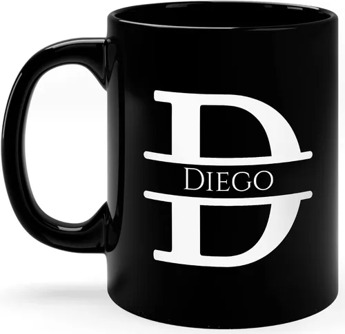 Vista 12 de Taza de café personalizada con monograma, letra inicial A personalizada para mujeres, hombres, niñas, niños, papás, mamás amigos, taza de café