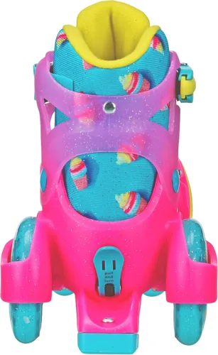 Vista 4 de Patines Fun Roll para Principiantes de Roller Derby, Talla Ajustable, Patines para Niños, Niños Pequeños, Niños y Niñas