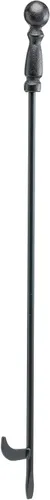Vista 4 de Uniflame, F-1625 - Juego de herramientas para chimenea de hierro forjado negro de 5 piezas con asas de bola