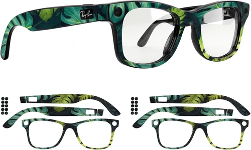 Vista 18 de Fundas protectoras compatibles con gafas Ray-Ban Meta Wayfarer Gen2/Gen1, calcomanías de vinilo 3M de alta calidad, resistentes a los arañazos
