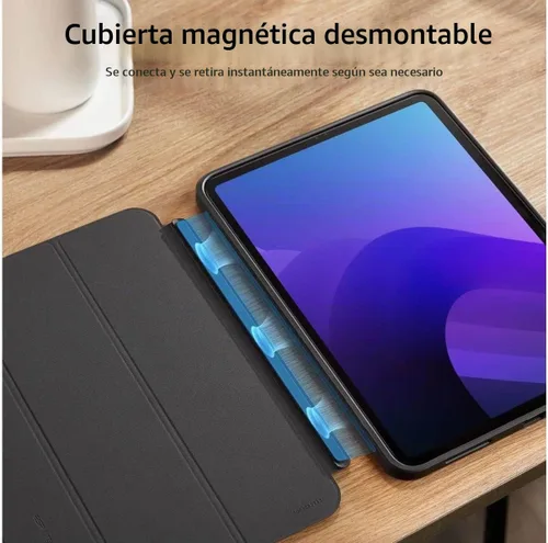 Vista 3 de ESR Funda para iPad (A16) de 11ª/10ª generación (2025/2022), cubierta magnética desmontable, soporte triple inteligente con parte trasera rígida