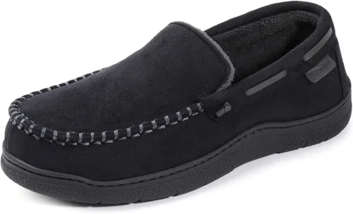 Vista 10 de Zigzagger - Pantuflas estilo mocasín de microgamuza y espuma viscoelástica, para hombre