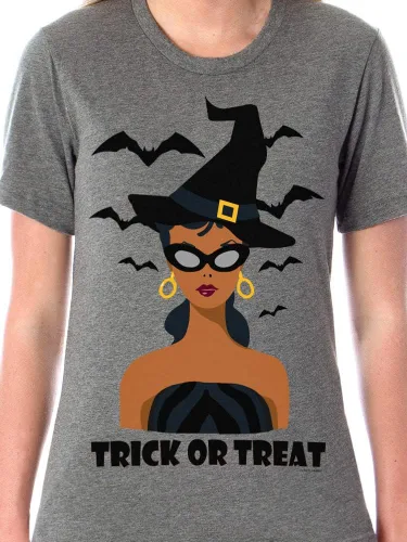 Vista 3 de INTIMO Mattel Barbie - Conjunto de pijama de Halloween para mujer, diseño de bruja, Multi colorido