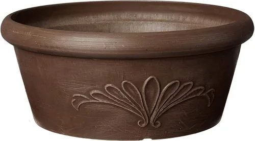 Vista 10 de Arcadia Garden Products PSW TA20C Bandeja Compuesta de Plástico/Piedra/Madera para Bulbos – Sin Orificio de Drenaje (Perforable), 8"x3", Chocolate