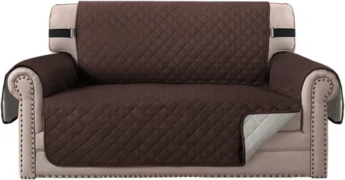 Vista 31 de MIFXIN Funda reversible para sofá, impermeable, antideslizante, lavable, con correa elástica, protector de muebles para mascotas, perros y niños