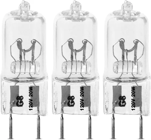 Vista 4 de Feit Electric BPXN20/G8/2 - Bombilla halógena de xenón de 20 W, 120 voltios, en forma de T4, base bi-pin G8, 3000 K, blanco cálido, paquete de 2