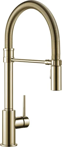 Vista 13 de Delta Faucet Trinsic Pro - Grifo de cocina de estilo comercial, grifos de cocina con rociador desplegable, grifo de fregadero de cocina, grifo
