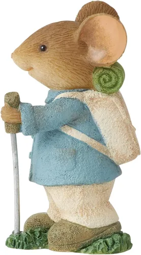 Vista 3 de Enesco Tails with Heart Happy Camper Backpacker Mouse - Figura en miniatura, 2.09 pulgadas, multicolor