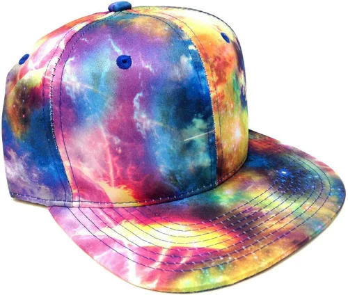 Vista 2 de August Caps Tie Dye Galaxy Sublimated All Over Print Snapback
