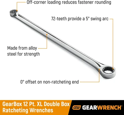 Vista 2 de GEARWRENCH Llave de trinquete de caja doble GearBox™ XL de 10mm y 12 puntos - 85910
